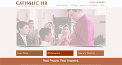 Desktop Screenshot of catholichr.org