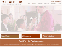 Tablet Screenshot of catholichr.org